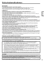 Preview for 13 page of Panasonic TY-ST65P20 Installation Instructions Manual