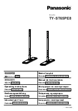 Panasonic TY-ST65PE8 Operating Instructions Manual предпросмотр