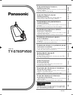 Panasonic TY-ST65PV500 Installation Instructions Manual предпросмотр