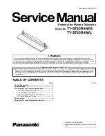 Panasonic TY-ST65R4-WG Service Manual preview