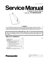 Preview for 1 page of Panasonic TY-ST65VX100 Service Manual