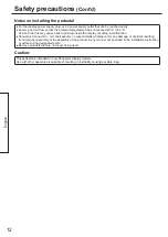 Preview for 12 page of Panasonic TY-ST75PE9 Installation Instructions Manual