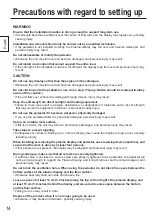 Предварительный просмотр 14 страницы Panasonic TY-ST85P12 Installation Instructions Manual