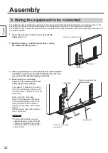 Предварительный просмотр 22 страницы Panasonic TY-ST85P12 Installation Instructions Manual