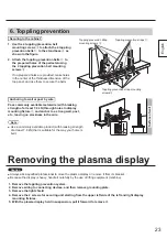 Предварительный просмотр 23 страницы Panasonic TY-ST85P12 Installation Instructions Manual