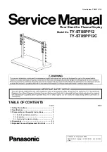 Preview for 1 page of Panasonic TY-ST85PF12 Service Manual