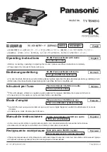 Preview for 1 page of Panasonic TY-TBN03G Operating Instructions Manual