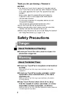 Предварительный просмотр 2 страницы Panasonic TY-TP10W Operating Instructions Manual