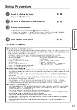 Preview for 13 page of Panasonic TY-TP42P10S - Touch-screen - Wired Operating Instructions Manual