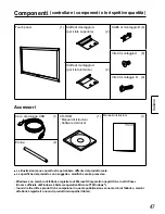 Preview for 47 page of Panasonic TY-TP42P30K  () Operating Instructions Manual