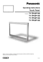 Preview for 1 page of Panasonic TY-TP50P10S - Touch-screen - Wired Operating Instructions Manual