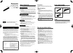 Panasonic TY-TPEN2 Operating Instructions preview