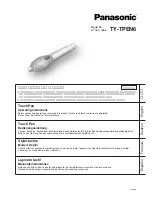 Preview for 1 page of Panasonic TY-TPEN6 - Stylus - Wireless Operating Instructions Manual