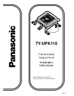 Предварительный просмотр 12 страницы Panasonic TY-UPK110 Installation Instructions Manual