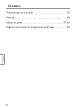 Preview for 54 page of Panasonic TY-VK47LV1 Fitting Instructions Manual