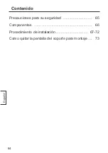 Preview for 64 page of Panasonic TY-VK47LV1 Fitting Instructions Manual