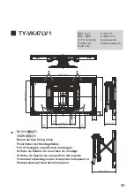 Preview for 95 page of Panasonic TY-VK47LV1 Fitting Instructions Manual