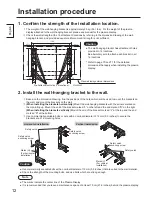 Предварительный просмотр 12 страницы Panasonic TY-WK103PV9 Installation Instructions Manual