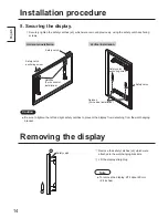 Предварительный просмотр 14 страницы Panasonic TY-WK103PV9 Installation Instructions Manual