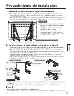 Предварительный просмотр 37 страницы Panasonic TY-WK103PV9 Installation Instructions Manual