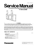 Preview for 1 page of Panasonic TY-WK32GRW Service Manual