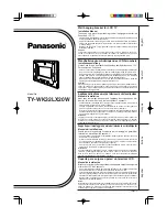 Предварительный просмотр 1 страницы Panasonic TY-WK32LX20W Installation Manual