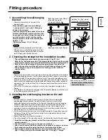 Предварительный просмотр 13 страницы Panasonic TY-WK42PR20 Installation Instructions Manual