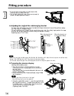 Предварительный просмотр 14 страницы Panasonic TY-WK42PR20 Installation Instructions Manual