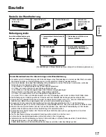 Предварительный просмотр 17 страницы Panasonic TY-WK42PR20 Installation Instructions Manual