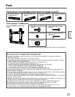 Предварительный просмотр 27 страницы Panasonic TY-WK42PR20 Installation Instructions Manual