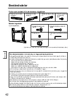 Предварительный просмотр 42 страницы Panasonic TY-WK42PR20 Installation Instructions Manual