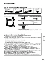 Предварительный просмотр 47 страницы Panasonic TY-WK42PR20 Installation Instructions Manual