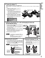 Предварительный просмотр 5 страницы Panasonic TY-WK42PR2W Fitting Instructions Manual