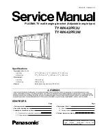 Panasonic TY-WK42PR3U Service Manual preview