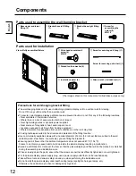 Preview for 12 page of Panasonic TY-WK42PV20 Installation Instructions Manual