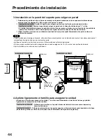 Preview for 44 page of Panasonic TY-WK42PV20 Installation Instructions Manual