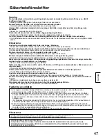 Preview for 47 page of Panasonic TY-WK42PV20 Installation Instructions Manual