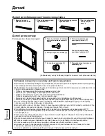 Preview for 72 page of Panasonic TY-WK42PV20 Installation Instructions Manual