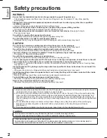 Предварительный просмотр 2 страницы Panasonic TY-WK42PV4W Installation Instructions Manual