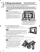 Предварительный просмотр 4 страницы Panasonic TY-WK42PV4W Installation Instructions Manual