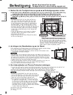 Предварительный просмотр 8 страницы Panasonic TY-WK42PV4W Installation Instructions Manual