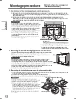 Предварительный просмотр 12 страницы Panasonic TY-WK42PV4W Installation Instructions Manual