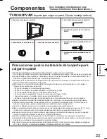 Предварительный просмотр 23 страницы Panasonic TY-WK42PV4W Installation Instructions Manual