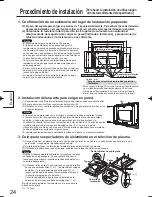 Предварительный просмотр 24 страницы Panasonic TY-WK42PV4W Installation Instructions Manual