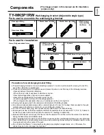 Предварительный просмотр 5 страницы Panasonic TY-WK5P1RW Fitting Instructions Manual