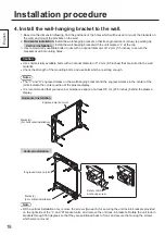 Предварительный просмотр 18 страницы Panasonic TY-WK85PV12 Installation Instructions Manual