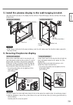 Предварительный просмотр 19 страницы Panasonic TY-WK85PV12 Installation Instructions Manual