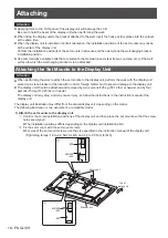 Предварительный просмотр 18 страницы Panasonic TY-WK98PV1 Installation Instructions Manual