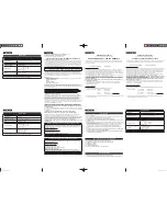 Preview for 2 page of Panasonic TY-WL20U Operating Instructions