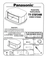 Preview for 1 page of Panasonic TY27SF24M Assembly Instructions